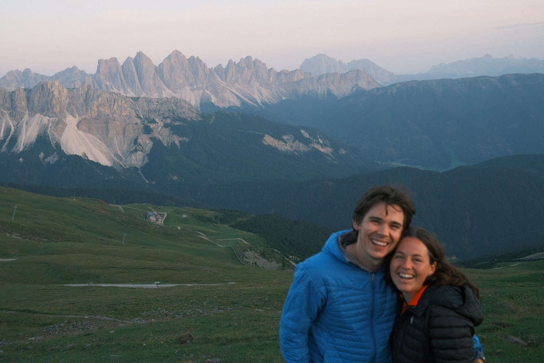 Hannah and Tommy in the mountains