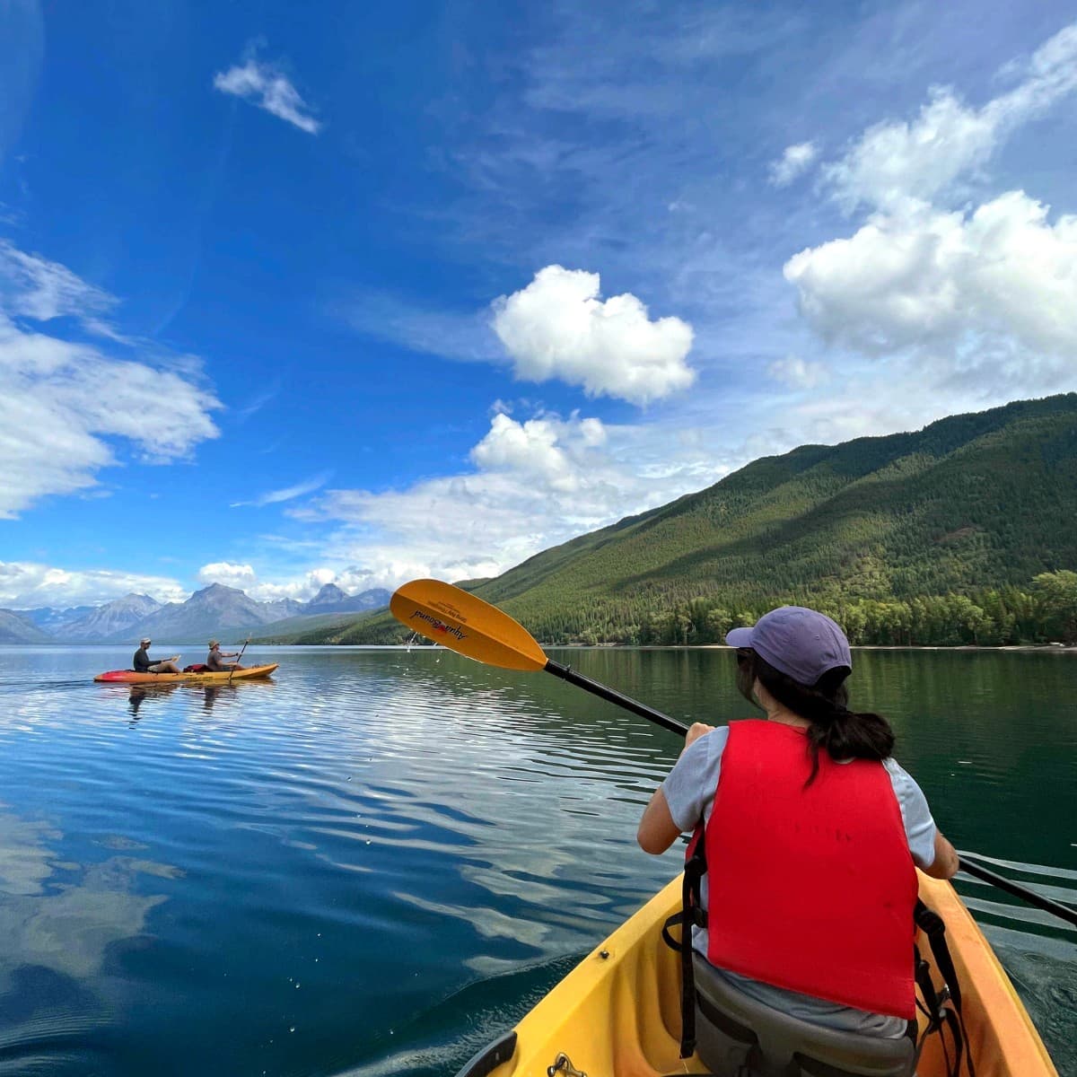 Kayaking at Lake McDonald